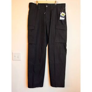 Propper Mens RevTac Tactical Cargo Pants Black Ripstop Teflon F5254 38x34 NWT